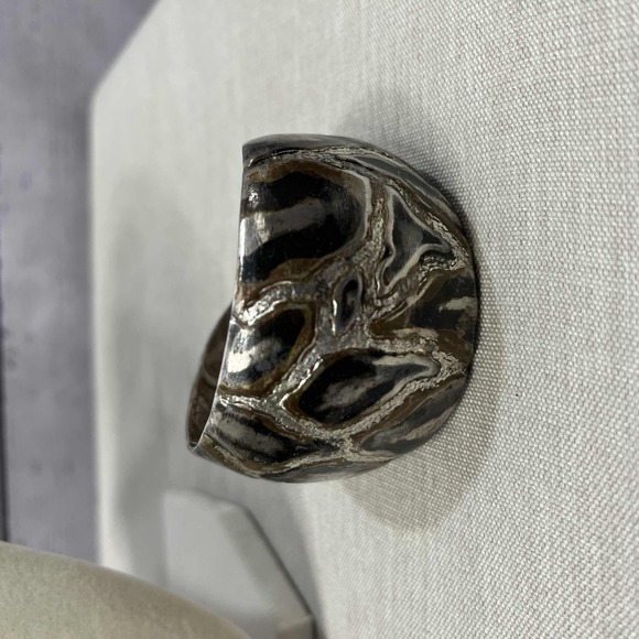 Jewelry - Esperanza Mexico 925 Silver Vintage Abstract Pattern Cuff Bracelet